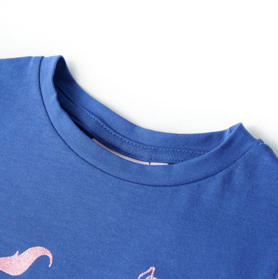 Kindershirt 104 kobaltblauw