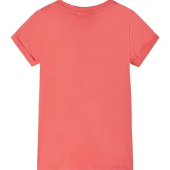 Kindershirt 104 koraalkleurig