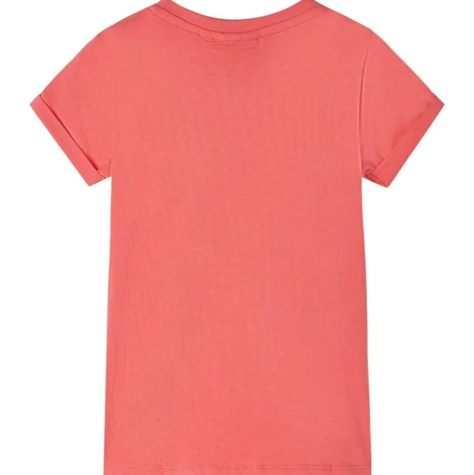 Kindershirt 104 koraalkleurig