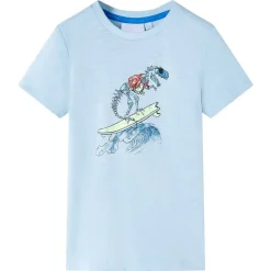 Kindershirt 128 lichtblauw