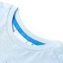 Kindershirt 128 lichtblauw