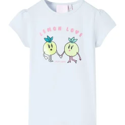 Kindershirt 140 lichtblauw