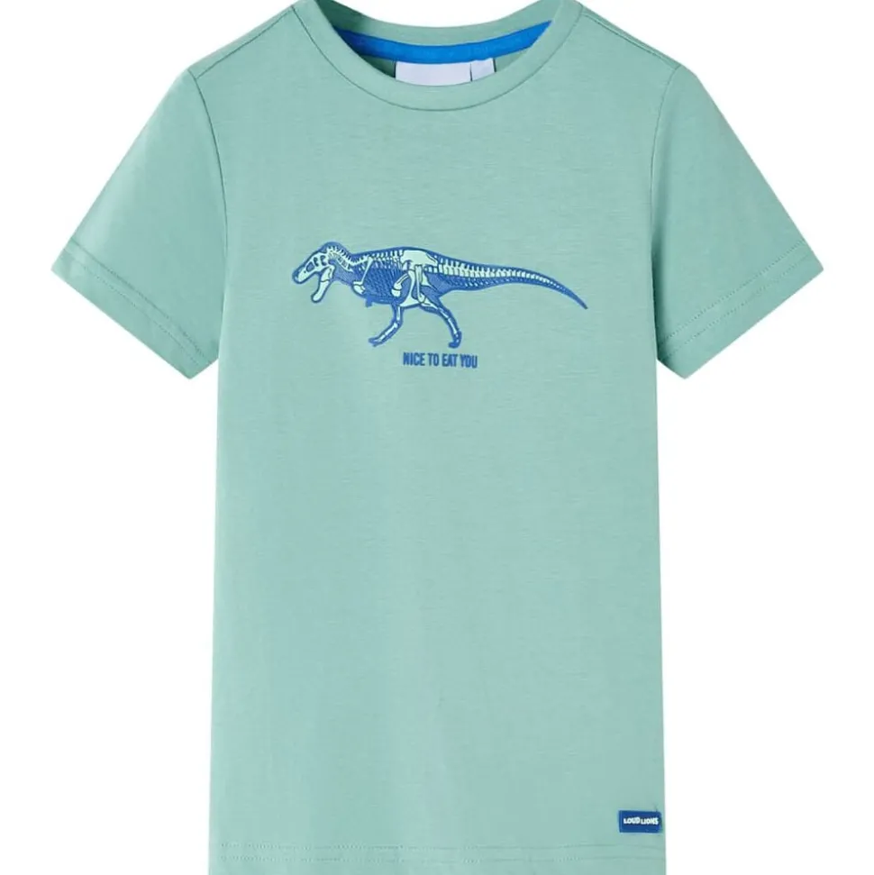 Kindershirt 116 lichtkakikleurig