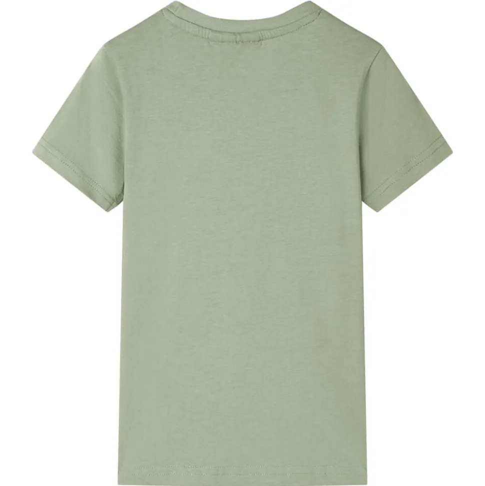 Kindershirt 116 lichtkakikleurig