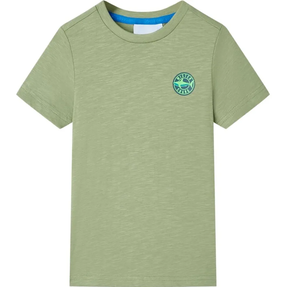 Kindershirt 116 lichtkakikleurig