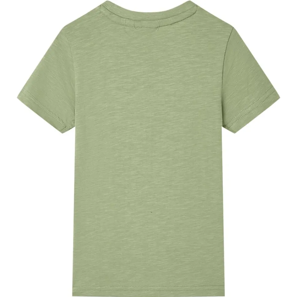Kindershirt 116 lichtkakikleurig