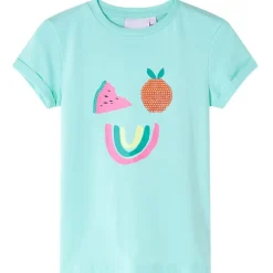 Kindershirt 128 lichtmint
