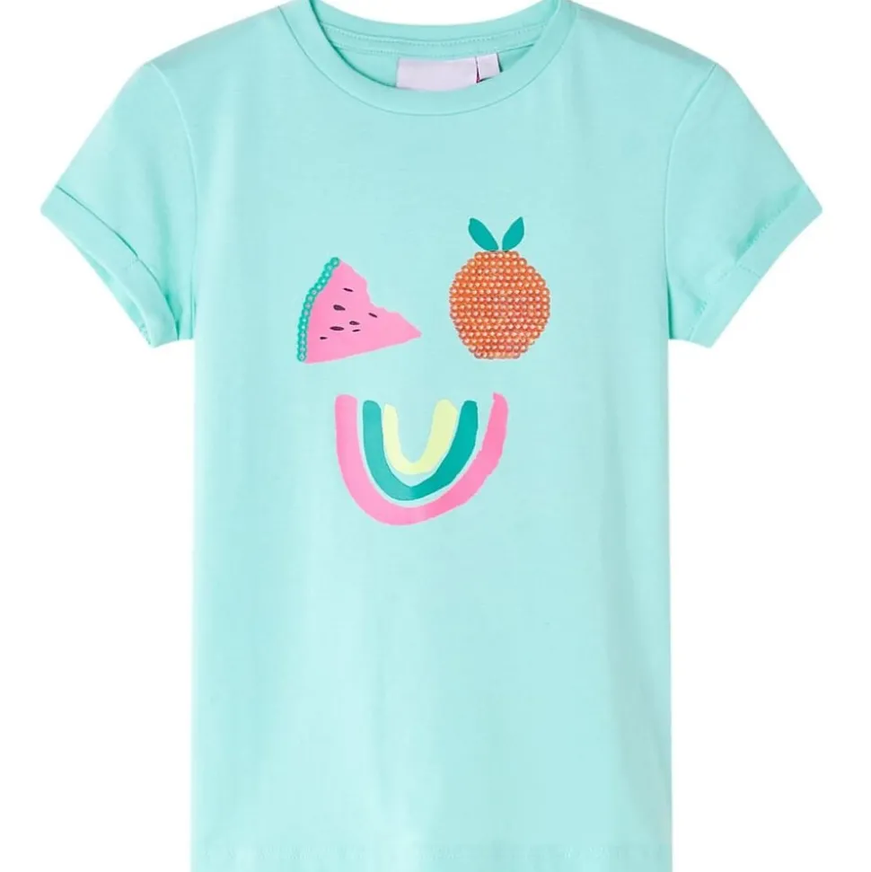 Kindershirt 128 lichtmint