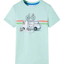 Kindershirt 104 lichtmintkleurig