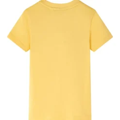 Kindershirt 92 lichtokerkleurig