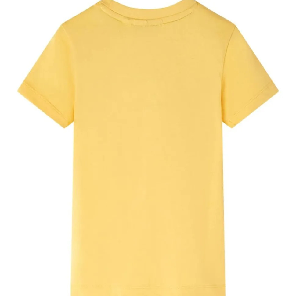 Kindershirt 92 lichtokerkleurig