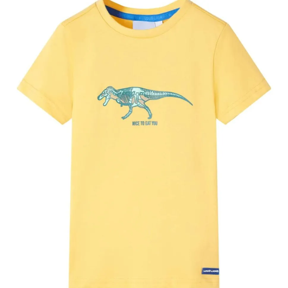 Kindershirt 104 lichtokerkleurig