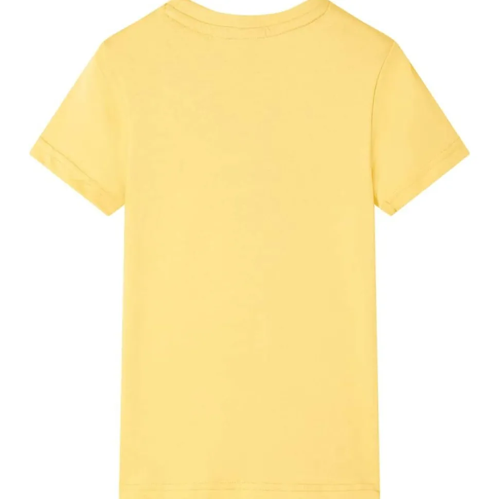 Kindershirt 104 lichtokerkleurig