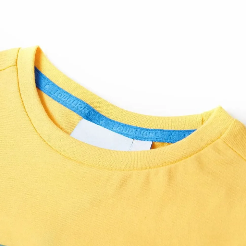 Kindershirt 104 lichtokerkleurig
