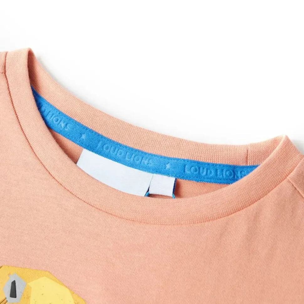 Kindershirt 116 lichtoranje
