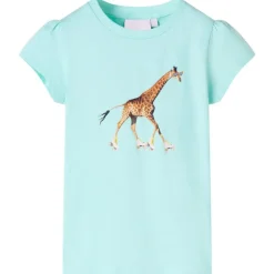Kindershirt 92 lichtzeeblauw