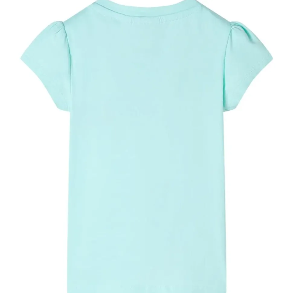 Kindershirt 92 lichtzeeblauw