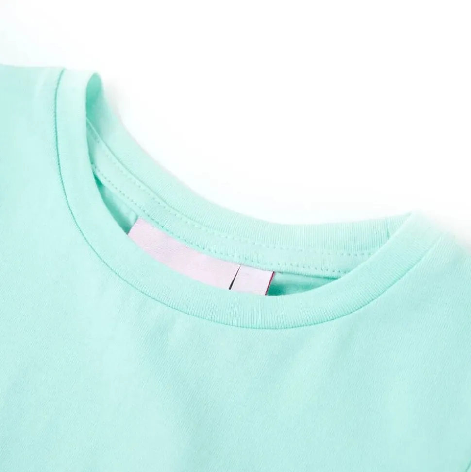 Kindershirt 92 lichtzeeblauw