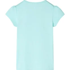 Kindershirt 128 lichtzeeblauw