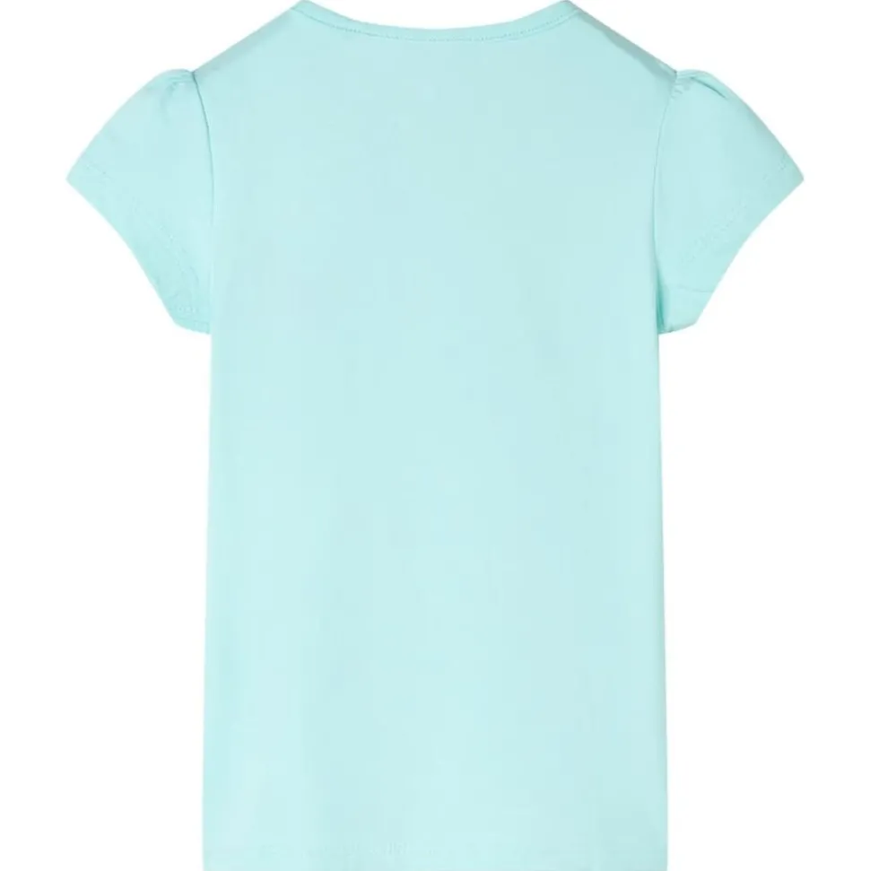 Kindershirt 128 lichtzeeblauw