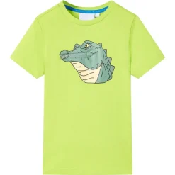 Kindershirt 116 limoengroen