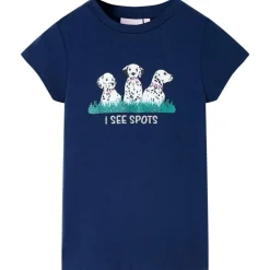 Kindershirt 116 marineblauw