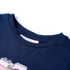 Kindershirt 116 marineblauw
