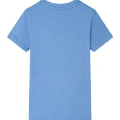 Kindershirt 104 middelblauw
