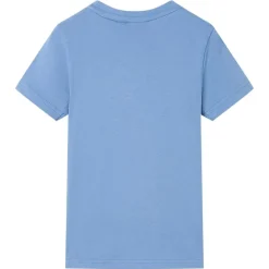 Kindershirt 128 middenblauw
