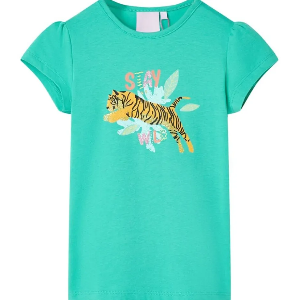Kindershirt 116 mintkleurig