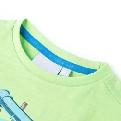 Kindershirt 116 neongroen