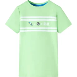 Kindershirt 128 neongroen