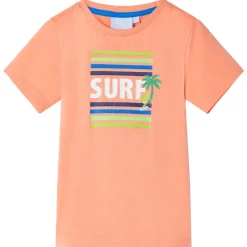 Kindershirt 128 neonoranje