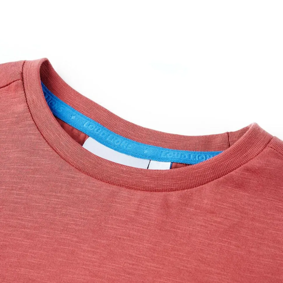 Kindershirt 104 paprikakleurig