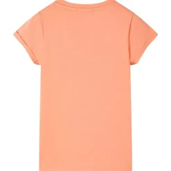 Kindershirt 128 perzikkleurig