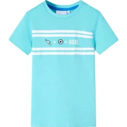 Kindershirt 116 zeeblauw