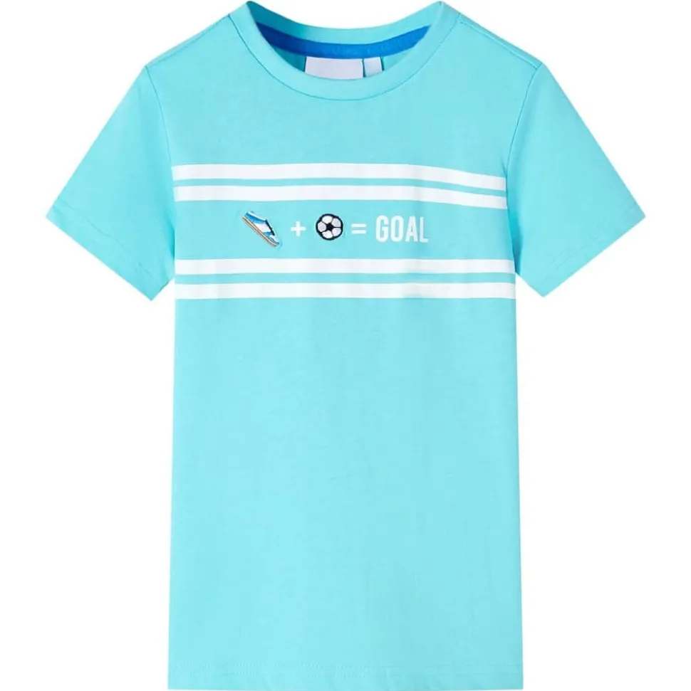 Kindershirt 116 zeeblauw
