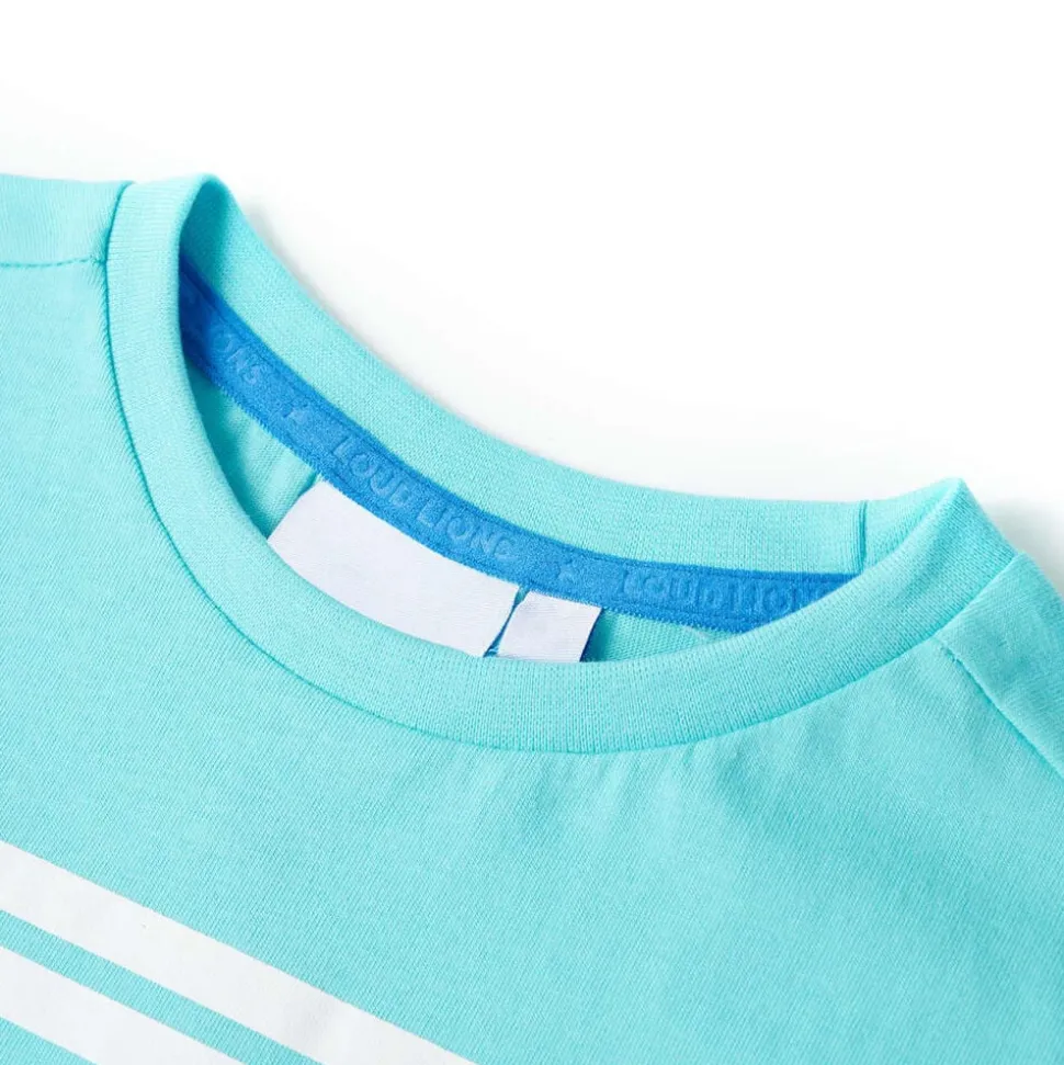 Kindershirt 116 zeeblauw
