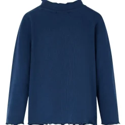 Kindershirt lange mouwen 104 marineblauw