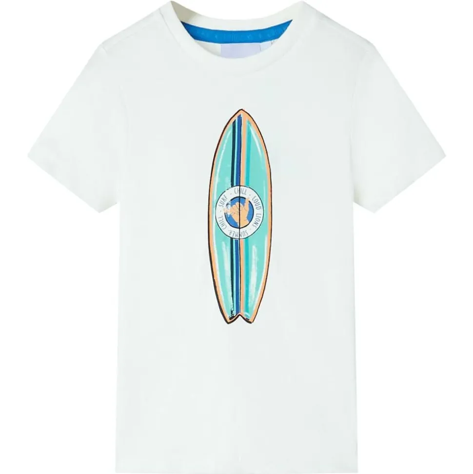 Kindershirt met korte mouwen 116 ecru