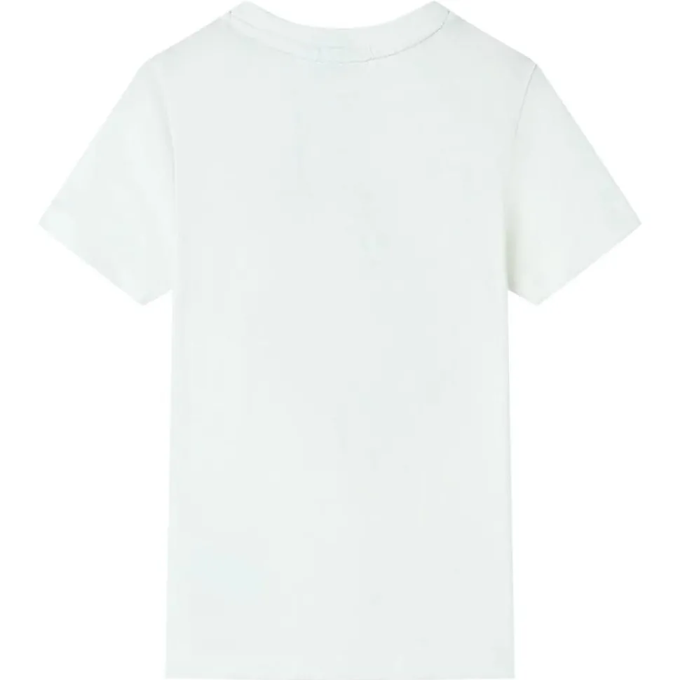 Kindershirt met korte mouwen 116 ecru