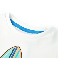 Kindershirt met korte mouwen 116 ecru