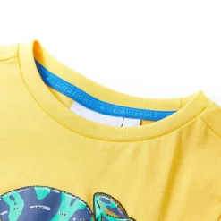 Kindershirt met korte mouwen 104 lichtokerkleurig