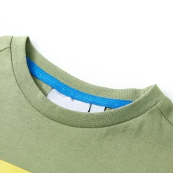 Kindershirt met korte mouwen 116 lichtkakikleurig