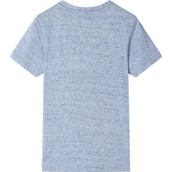 Kindershirt met korte mouwen 116 gemêleerd blauw