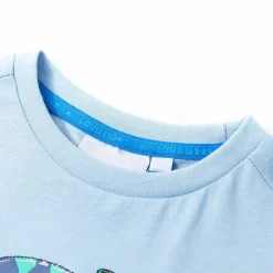 Kindershirt met korte mouwen 104 lichtblauw