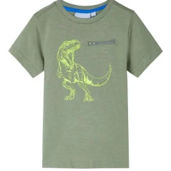 Kindershirt met korte mouwen 104 lichtkakikleurig