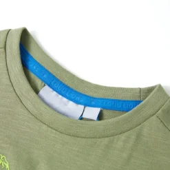 Kindershirt met korte mouwen 104 lichtkakikleurig