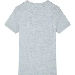 Kindershirt met korte mouwen 140 grijs