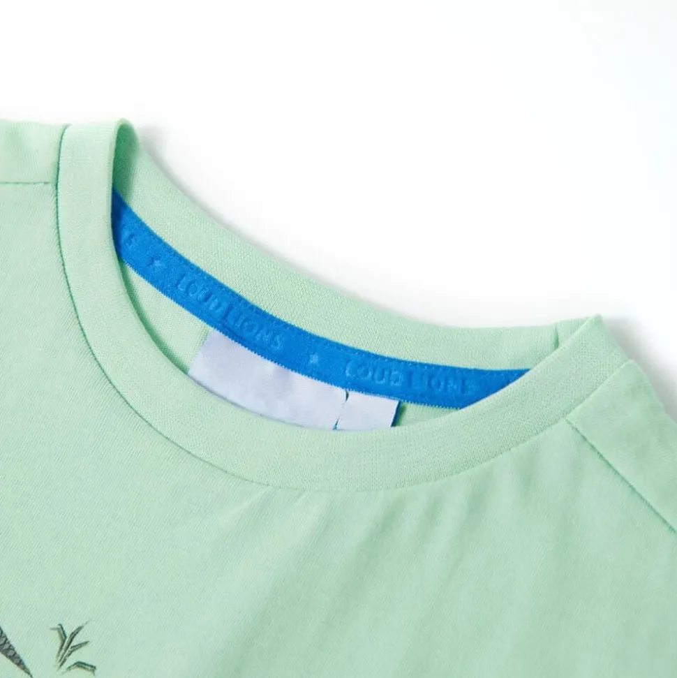 Kindershirt met korte mouwen 92 lichtgroen
